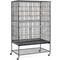 Show in main carousel: Yaheetech Large Bird Rolling Cage & Storage Shelf, Hammered Black, 60.5-in H slide 2 of 11