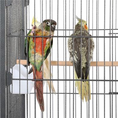 Show full view: Yaheetech Large Bird Rolling Cage & Storage Shelf, Hammered Black, 60.5-in H slide 5 of 11