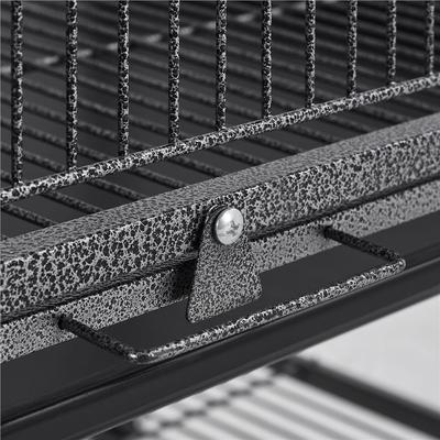 Show full view: Yaheetech Large Bird Rolling Cage & Storage Shelf, Hammered Black, 60.5-in H slide 9 of 11