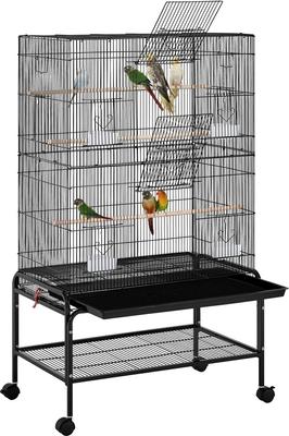 Show full view: Yaheetech Metal Cockatoo Cage, Black, 53-in slide 2 of 6