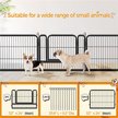 Show in main carousel: Yaheetech Heavy Duty Metal Dog & Cat Playpen, Black, 24-in, 12-panel slide 4 of 8