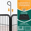 Show in main carousel: Yaheetech Heavy Duty Metal Dog & Cat Playpen, Black, 24-in, 12-panel slide 7 of 8