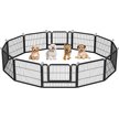 Show in main carousel: Yaheetech Heavy Duty Metal Dog & Cat Playpen, Black, 24-in, 12-panel slide 2 of 8