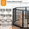 Show in main carousel: Yaheetech Heavy Duty Metal Dog & Cat Playpen, Black, 32-in, 12-panel slide 6 of 10