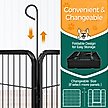 Show in main carousel: Yaheetech Heavy Duty Metal Dog & Cat Playpen, Black, 32-in, 12-panel slide 7 of 10
