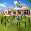 Show in main carousel: Yaheetech Heavy Duty Metal Dog & Cat Playpen, Black, 32-in, 16-panel slide 1 of 8