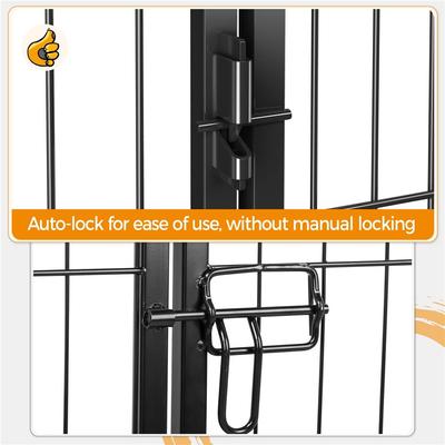 Show full view: Yaheetech Heavy Duty Metal Dog & Cat Playpen, Black, 32-in, 16-panel slide 7 of 9