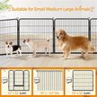 Show in main carousel: Yaheetech Heavy Duty Metal Dog & Cat Playpen, Black, 32-in, 16-panel slide 4 of 8