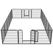 Show in main carousel: Yaheetech Heavy Duty Metal Dog & Cat Playpen, Black, 32-in, 16-panel slide 2 of 8