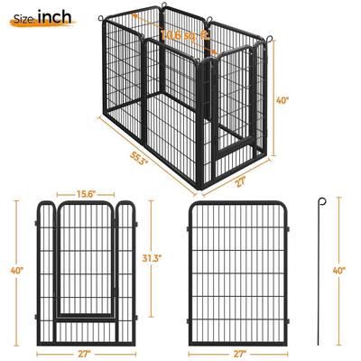 Show full view: Yaheetech Metal Dog Playpen, 6-Panel, 40-in slide 3 of 9