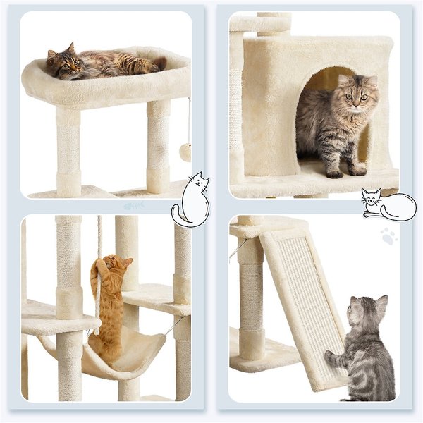 Yaheetech Multi-Level 63-in Plush Cat Tree