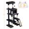 Show in main carousel: Yaheetech Multi-Level 63-in Plush Cat Tree, Black slide 2 of 11