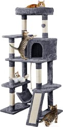 Yaheetech Multi-Level 63-in Plush Cat Tree, Dark Gray slide 2 of 9