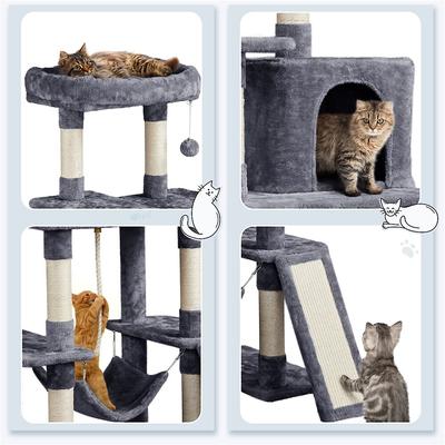 Yaheetech Multi-Level 63-in Plush Cat Tree
