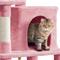 Show in main carousel: Yaheetech Multi-Level 63-in Plush Cat Tree, Pink slide 5 of 11