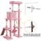 Show in main carousel: Yaheetech Multi-Level 63-in Plush Cat Tree, Pink slide 9 of 11