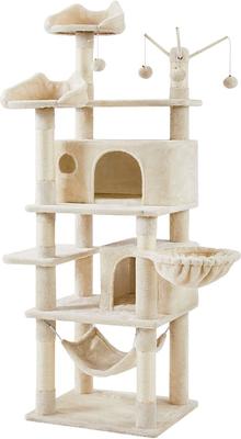 Show full view: Yaheetech Multi-Level 67-in Cat Tree slide 2 of 8