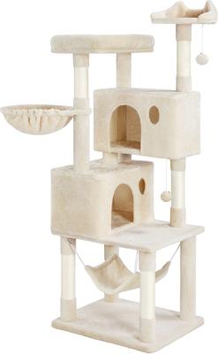 Show full view: Yaheetech Multi-Level Cat Tree, 64.5-in, Beige slide 2 of 9