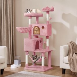 Yaheetech Multi-Level Cat Tree, 64.5-in, Pink