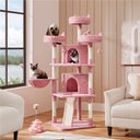 Yaheetech Multi-Level Cat Tree, 68.5-in, Pink