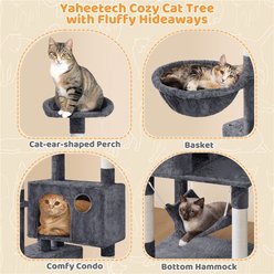 Yaheetech Multi-Level Cat Tree, 73-in, Dark Gray slide 2 of 6