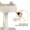 Show in main carousel: Yaheetech 63-in Multi-Level Sisal Cat Tree, Beige slide 7 of 10