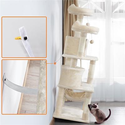 Show full view: Yaheetech 63-in Multi-Level Sisal Cat Tree, Beige slide 9 of 10