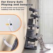 Show in main carousel: Yaheetech 63-in Multi-Level Sisal Cat Tree, Dark Gray slide 6 of 10