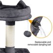 Show in main carousel: Yaheetech 63-in Multi-Level Sisal Cat Tree, Dark Gray slide 7 of 10