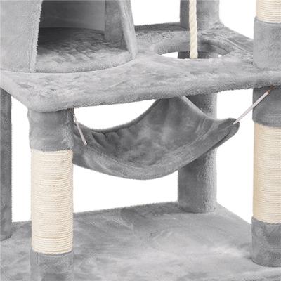 Show full view: Yaheetech 63-in Multi-Level Sisal Cat Tree, Light Gray slide 4 of 10