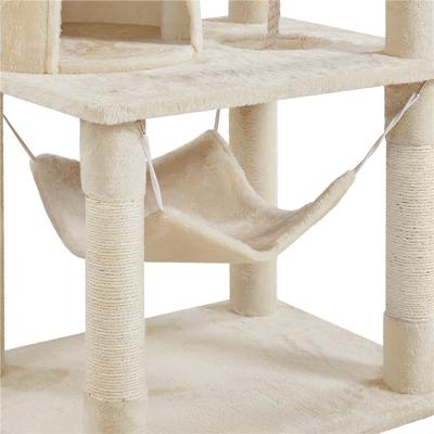 Show full view: Yaheetech 70.5-inch Multi Level Sisal Cat Tree, Beige slide 6 of 7