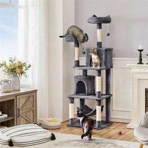 Yaheetech 70.5-inch Multi Level Sisal Cat Tree, Dark Gray