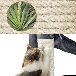 Yaheetech 70.5-inch Multi Level Sisal Cat Tree, Dark Gray