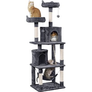 Yaheetech 70.5-inch Multi Level Sisal Cat Tree, Dark Gray