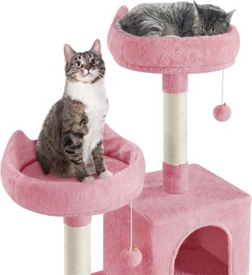 Show full view: Yaheetech 70.5-inch Multi Level Sisal Cat Tree, Pink slide 6 of 8