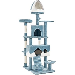 Yaheetech Ocean-Themed Multi-Level Cat Tree, 72.5-in