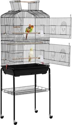 Show full view: Yaheetech Open Top Metal Cage, Black, 67.5-in slide 3 of 10