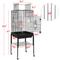 Show in main carousel: Yaheetech Play Top Detachable Rolling Stand Metal Bird Cage, Black slide 3 of 10