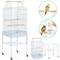 Show in main carousel: Yaheetech Play Top Detachable Rolling Stand Metal Bird Cage, White slide 3 of 10