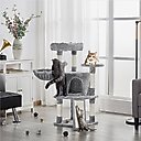 Yaheetech Professional 42-in Cat Tree, Light Gray
