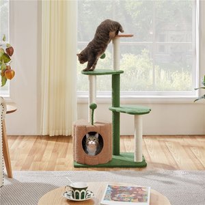 Yaheetech Pumpkin 42-in Modern Plush Cat Tree