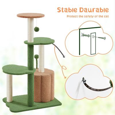 Show full view: Yaheetech Pumpkin 42-in Modern Plush Cat Tree slide 6 of 7