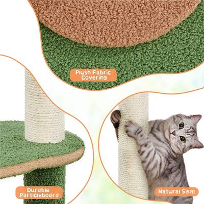 Show full view: Yaheetech Pumpkin 42-in Modern Plush Cat Tree slide 5 of 7