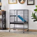 Yaheetech Removable Ramp & Platform Small Pet Cage, 1-Story, 34-in, Black