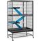 Show in main carousel: Yaheetech Removable Ramp & Platform Small Pet Cage, 2-Story, 54-in, Black slide 2 of 10