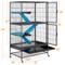Show in main carousel: Yaheetech Removable Ramp & Platform Small Pet Cage, 2-Story, 54-in, Black slide 3 of 10