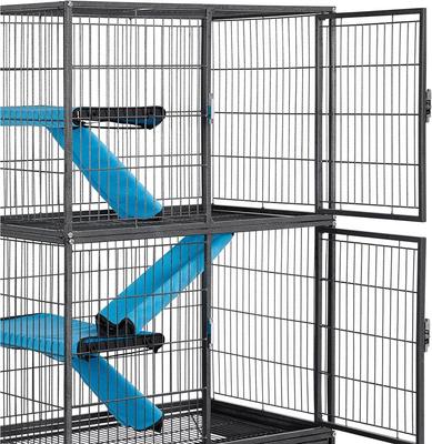 Show full view: Yaheetech Removable Ramp & Platform Small Pet Cage, 2-Story, 54-in, Black slide 6 of 10