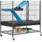 Show in main carousel: Yaheetech Removable Ramp & Platform Small Pet Cage, 2-Story, 54-in, Black slide 8 of 10