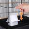 Show in main carousel: Yaheetech Rolling Metal Detachable Stand Bird Cage, Black slide 9 of 10