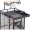 Show in main carousel: Yaheetech Rolling Metal Parrot Cage with Playtop, Black slide 4 of 10